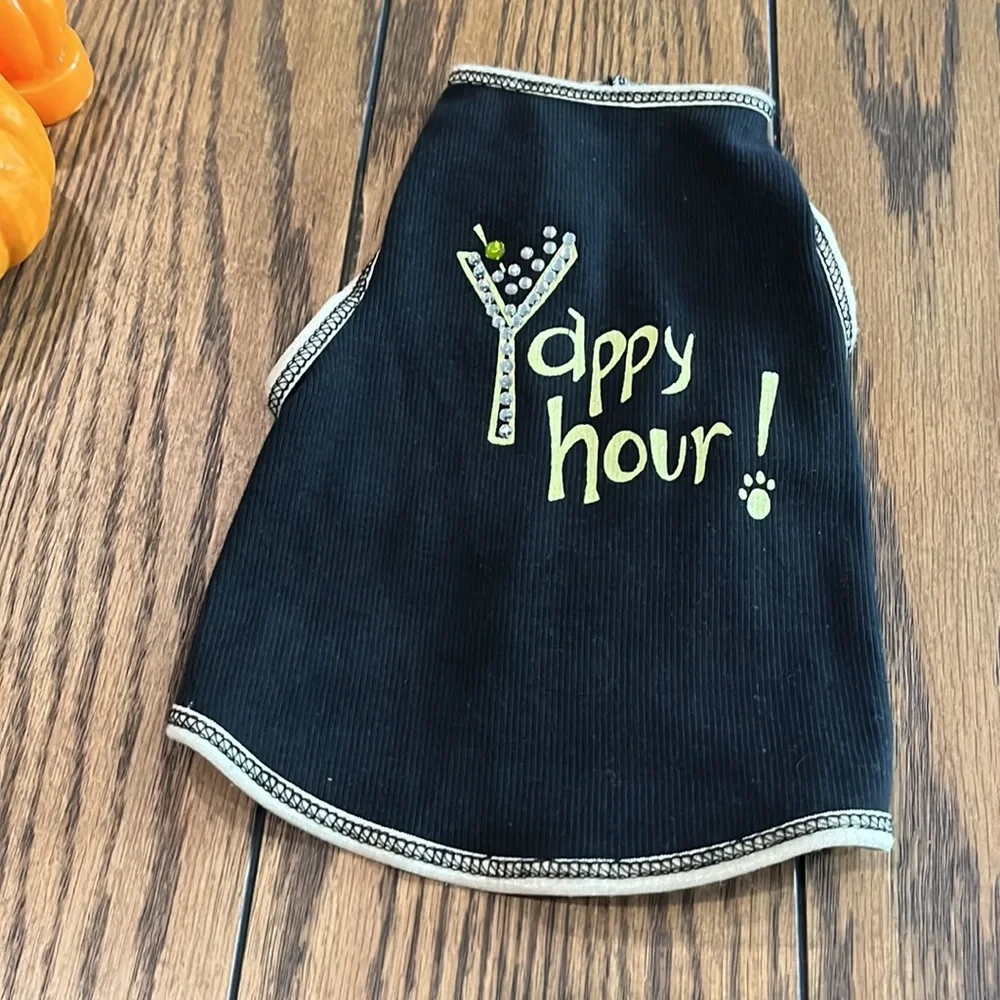 Yappy hour dog size S tank🐶💙